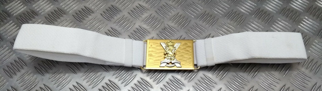 Royal Regiment of Scotland RRS Issue White Courlene Parade Belt Max 31"
