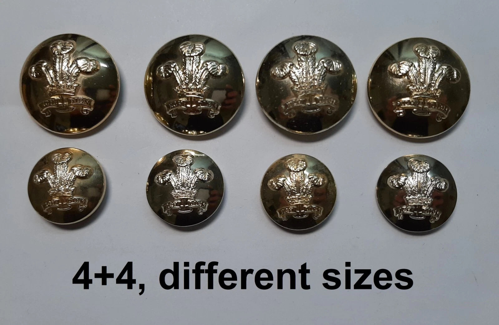 FAD No2 Button Set British Army for Service Dress Jackets and Old Pattern Tunics Assorted