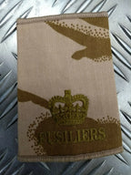 Desert Camo Fusiliers Rank Slides Genuine British Army