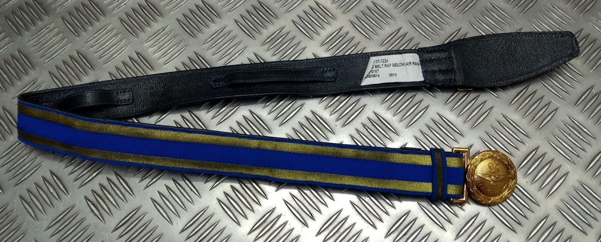 RAF Royal Air Force Officers Ceremonial Belt Per Ardua Ad Astra Buckle No Slings 30"-36" GST819