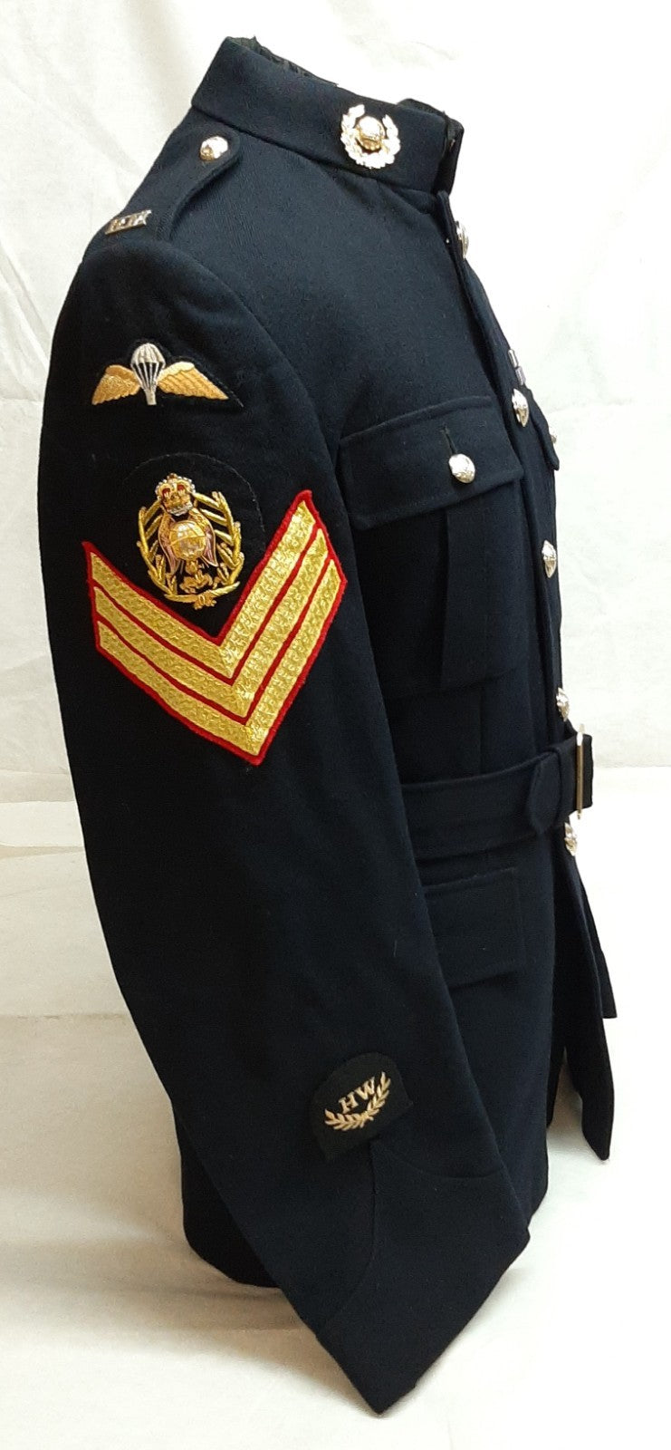 Royal Marines RM No1 Dress Jacket Colour Sergeant with Parachutist Skills Badge Complete 176/108cm