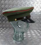 Ugandan Army Officers Peaked Cap 2nd Lt to Captain Ceremonial Parade Dress Hat Light Green 52cm - NEW