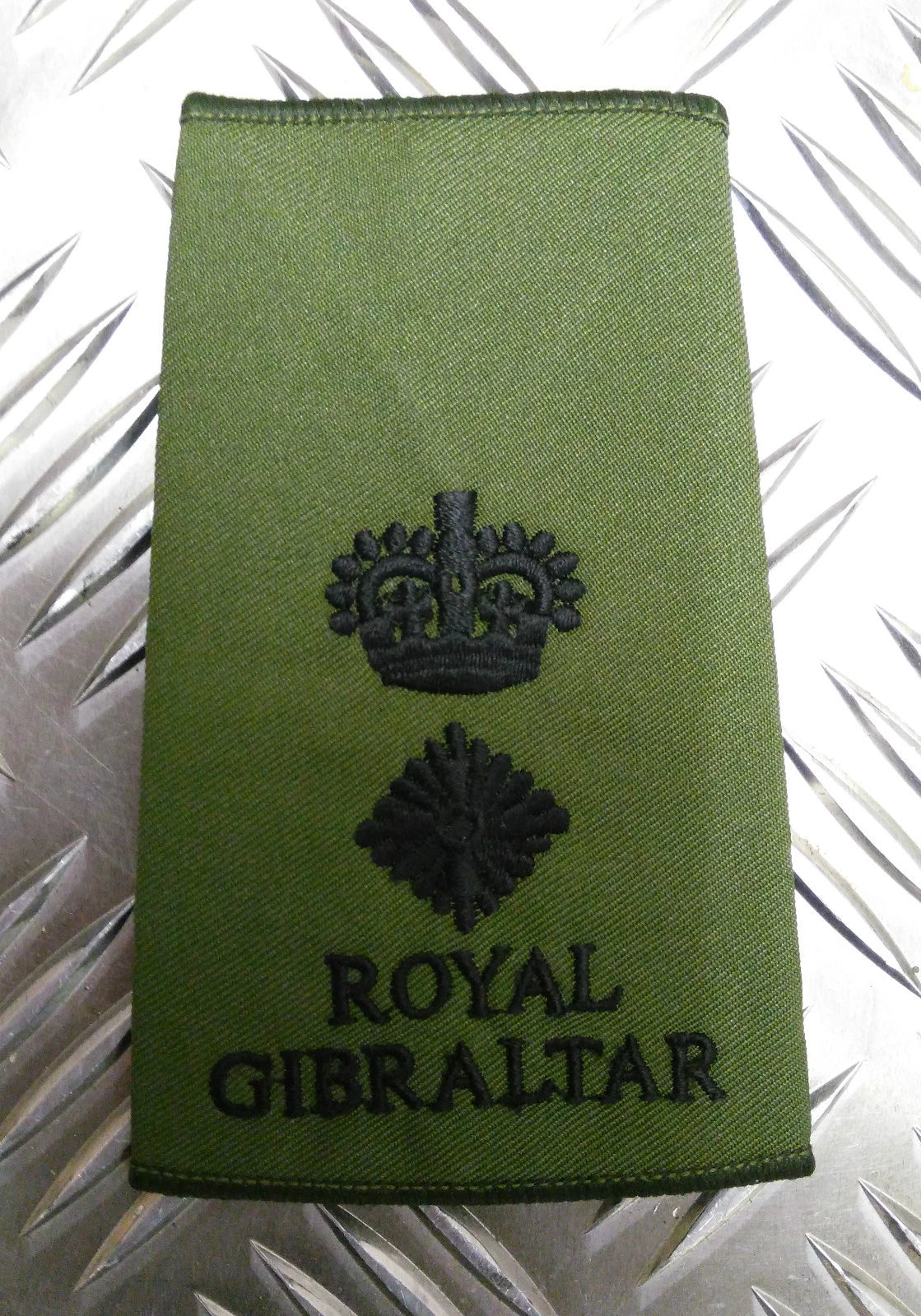 Genuine British Army Royal Gibraltar Regiment Rank Slide Various Colours Ranks