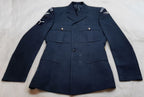 RAF Royal Air Force QCS No1 Dress Jacket Blue Grey Signs of Badge Removal Chest 100cm