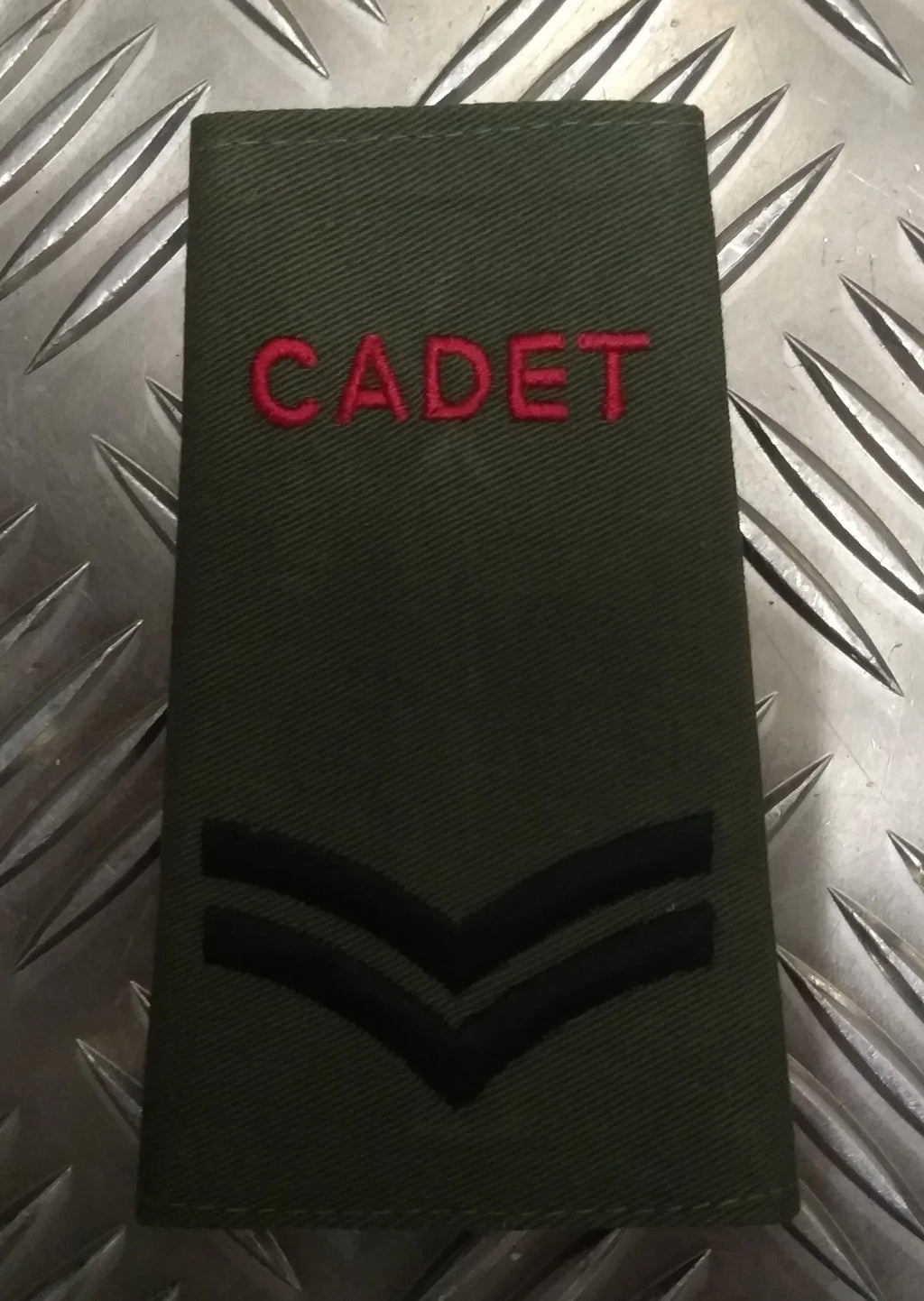 British OD Cadet / CCF Green Rank Slide Various Ranks