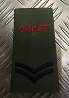 British OD Cadet / CCF Green Rank Slide Various Ranks