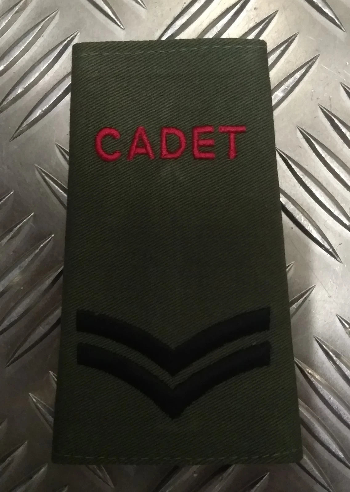 British OD Cadet / CCF Green Rank Slide Various Ranks