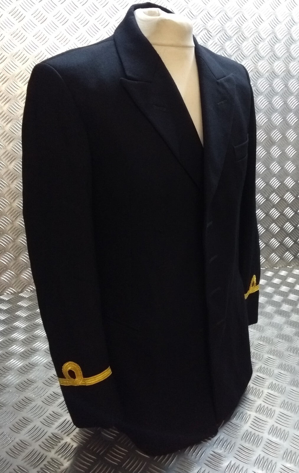 Royal Navy Style No1B Wool Barathea Dress Jacket No Buttons British Naval Mans 96cm Regular