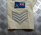 RLC Royal Logistic Corps No2 Shirt Short Sleeve with Sergeant Chevrons & TRF Badges Collar 40cm