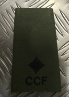 British OD Cadet / CCF Green Rank Slide Various Ranks