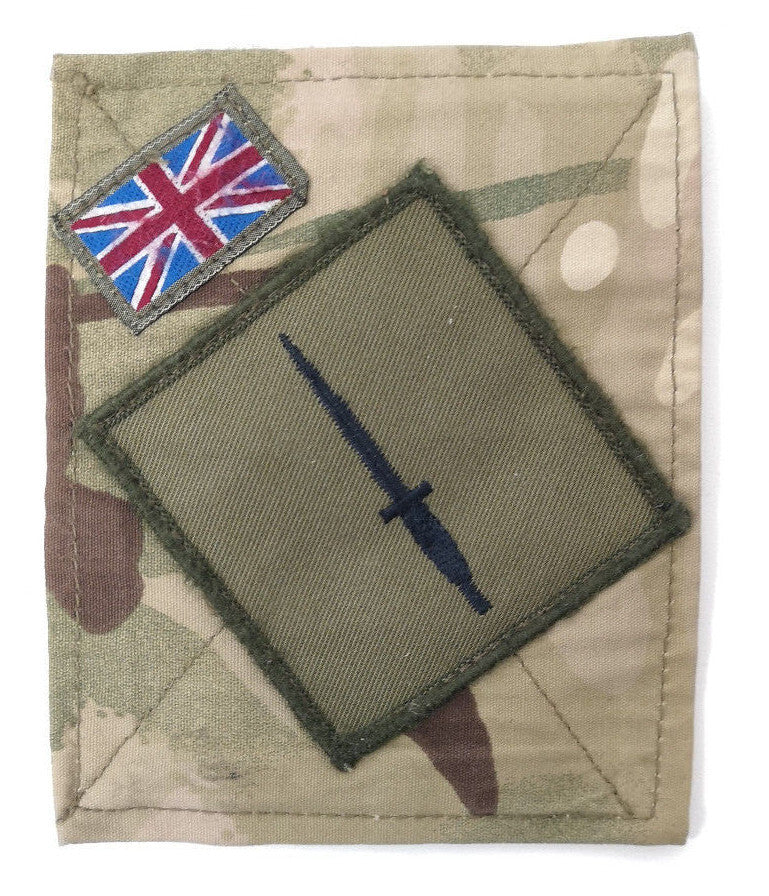 British Army TRF Patches on MTP Blanking Panels Various - Used
