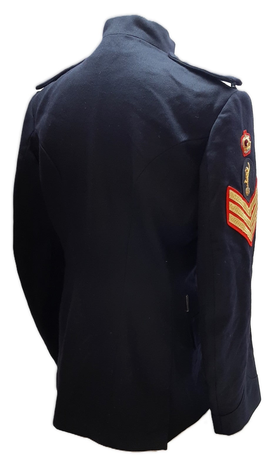 British Army Royal Signals No1 Dress Jacket Blues Staff Sergeant Chevrons & Collar Badges 182/112cm