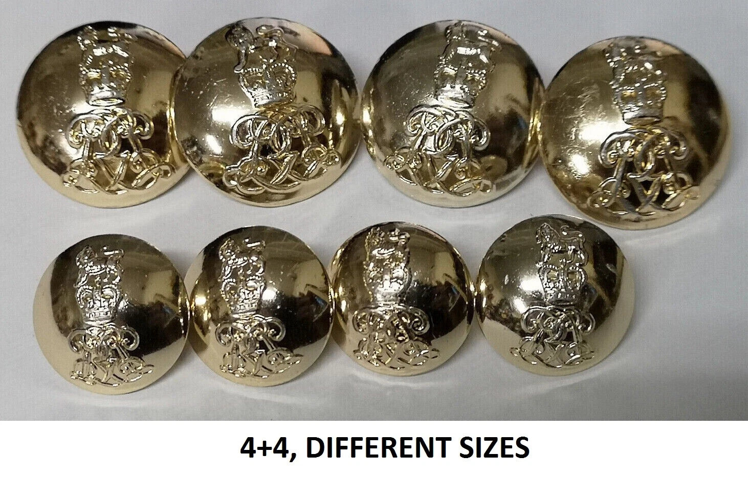 FAD No2 Button Set British Army for Service Dress Jackets and Old Pattern Tunics Assorted
