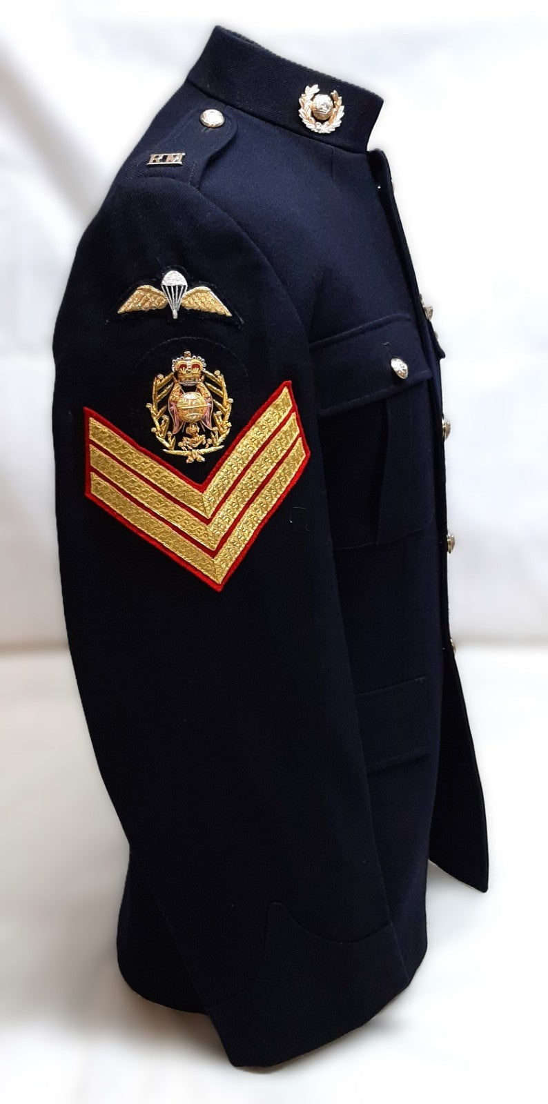 Royal Marines RM No1 Dress Jacket Colour Sergeant Parachutist Badge Complete British 176/100cm