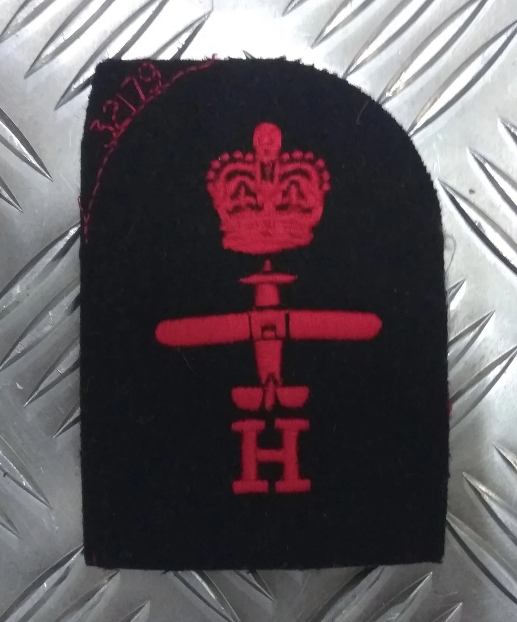 Royal Navy Red on Black Embroidered Assorted Branch Qualification Badges Various