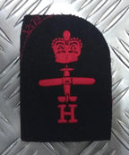 Royal Navy Red on Black Embroidered Assorted Branch Qualification Badges Various