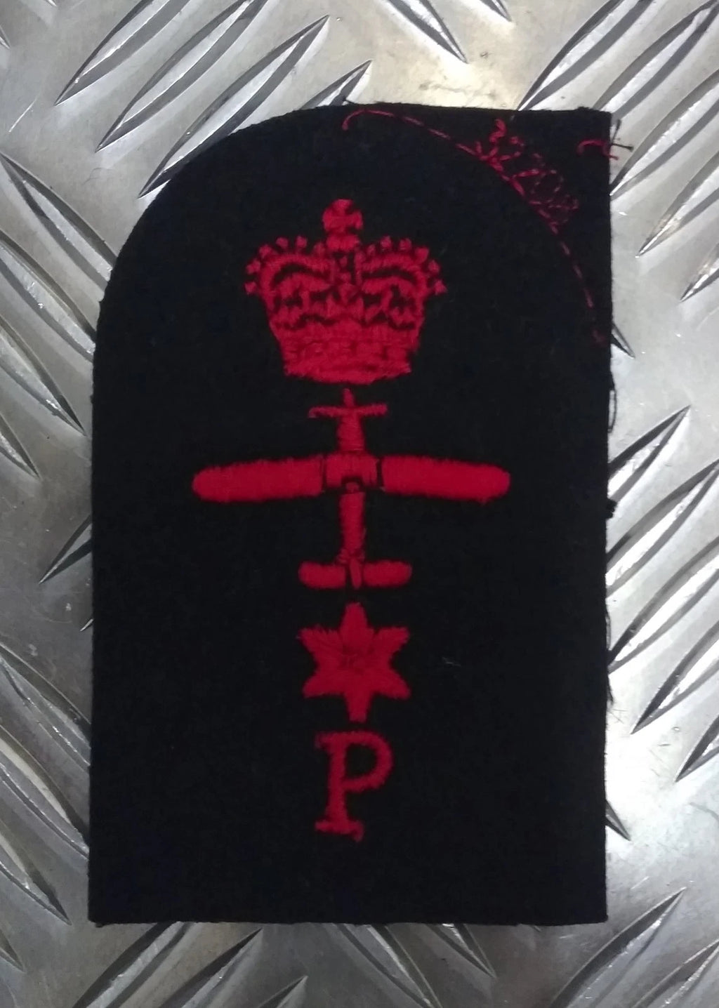 Royal Navy Red on Black Embroidered Assorted Branch Qualification Badges Various