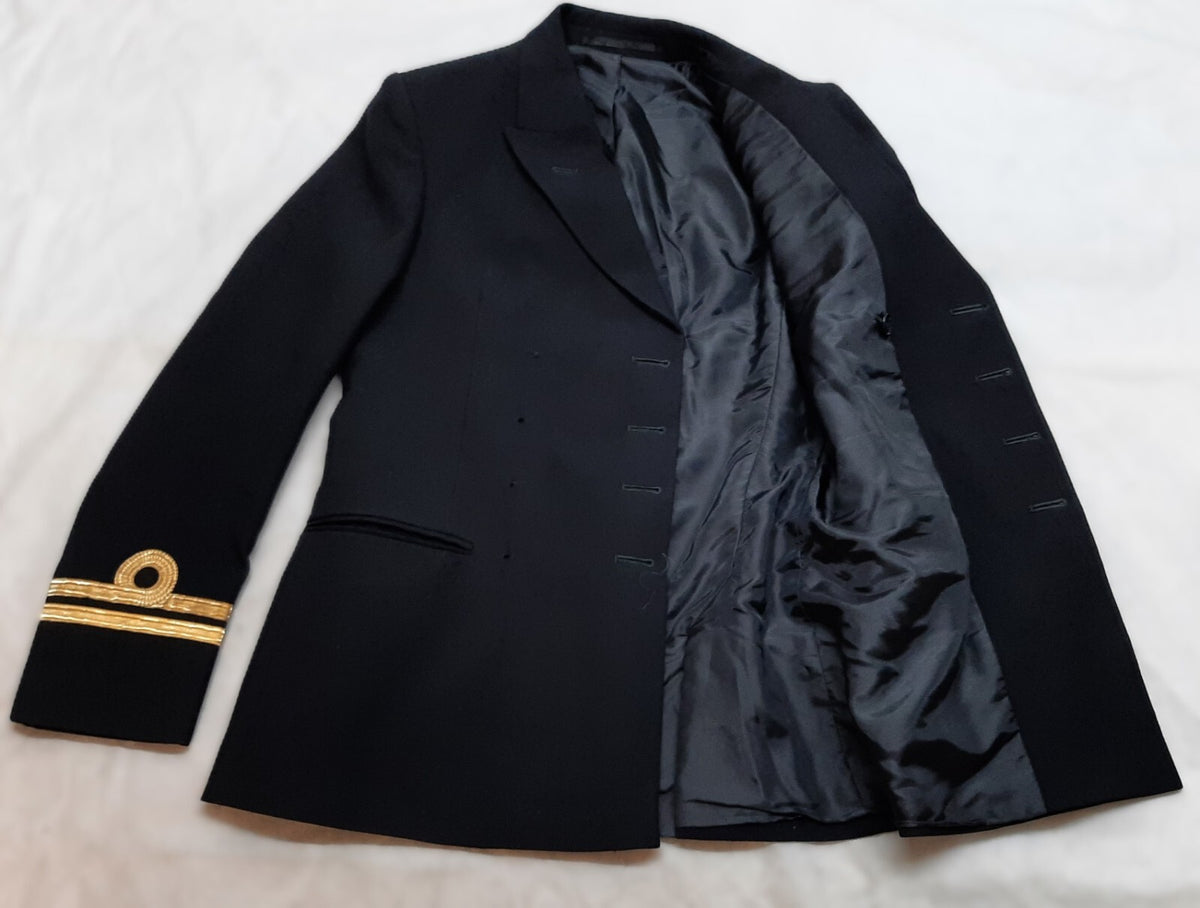 Royal Navy No1C Dress Jacket Diagonal Serge Lieutenant Cuff Curls Not All Buttons British Naval 92cm Regular