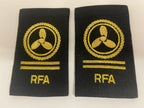 Genuine British Royal Navy RFA Royal Auxiliary Fleet Rank Slides 1 Pairr Assorted
