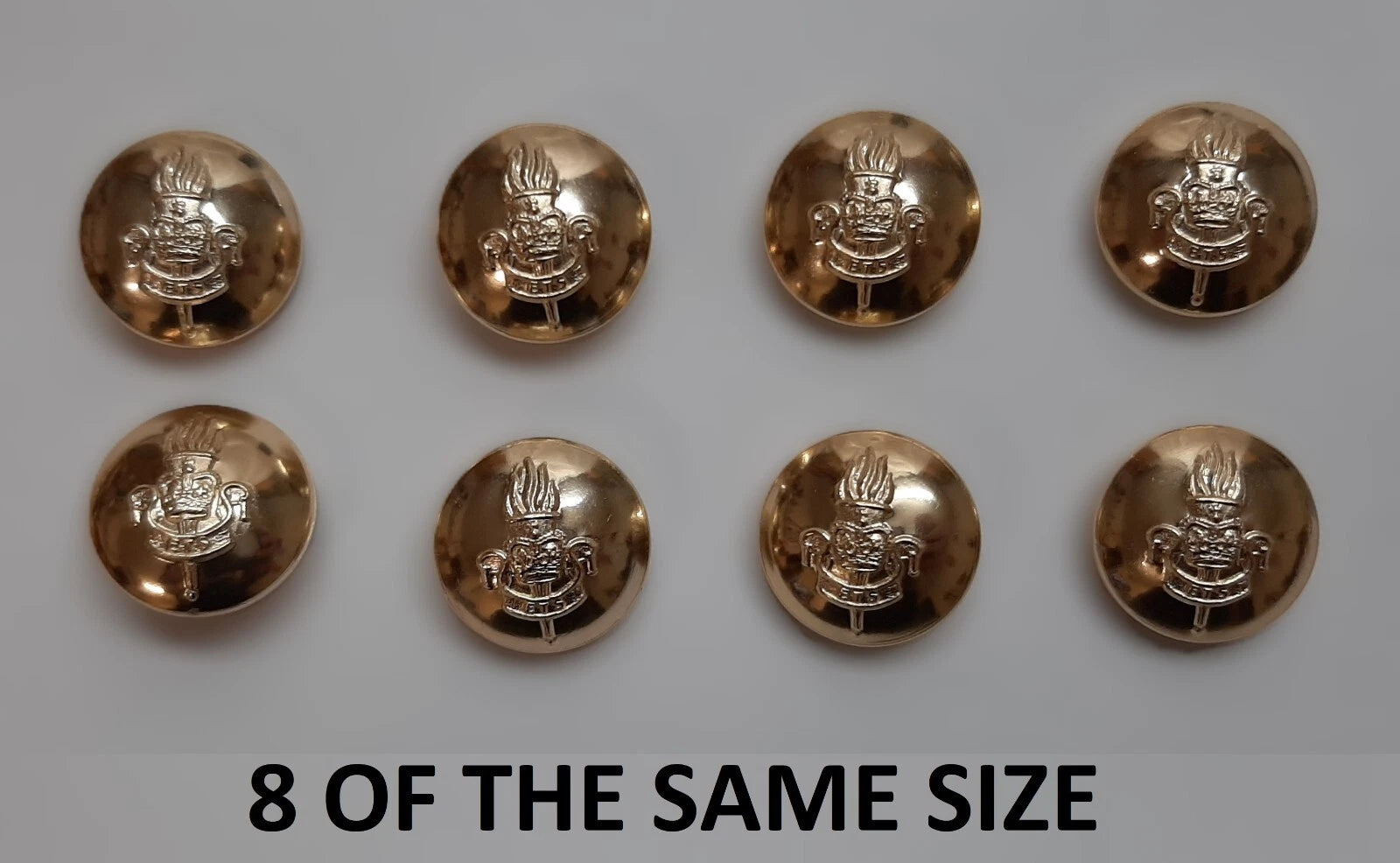 FAD No2 Button Set British Army for Service Dress Jackets and Old Pattern Tunics Assorted