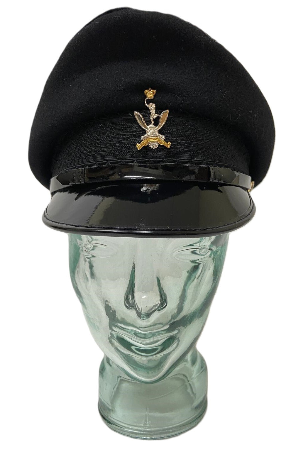 Gurkha Signals Female Officers No1 Dress Hat Cap with Badge & Buttons Goldings Unissued Size 56cm