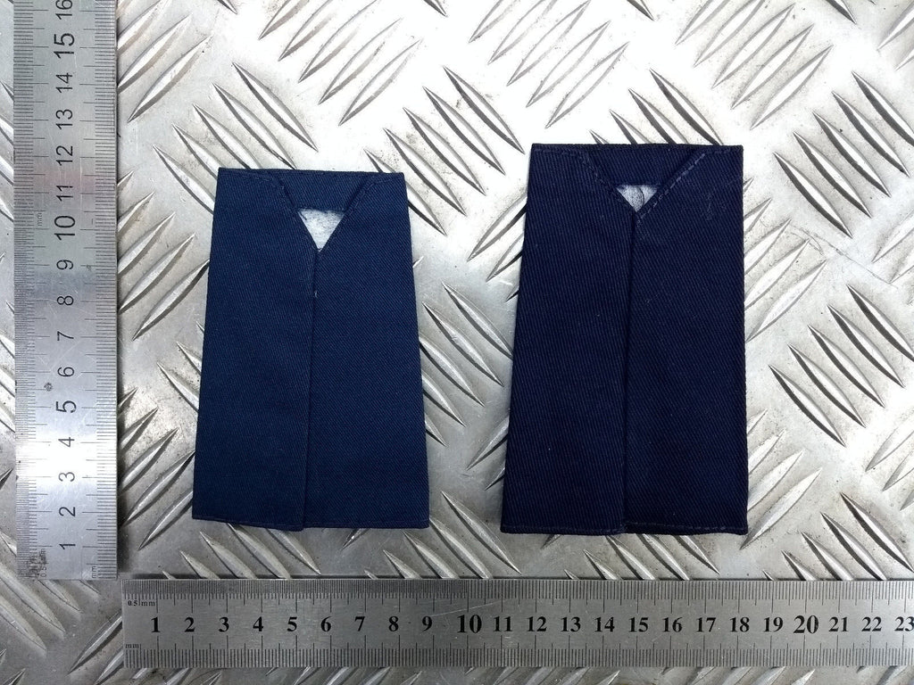 British Army Officers Rank Slide Dark Blue with Blue Edge Captain or Major Genuine - NEW