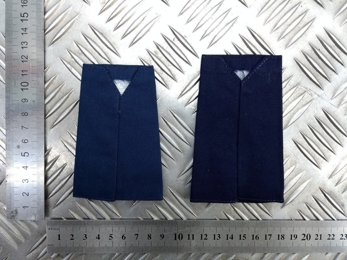 British Army Officers Rank Slide Dark Blue with Blue Edge Captain or Major Genuine - NEW