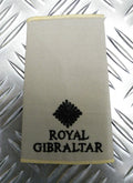 Genuine British Army Royal Gibraltar Regiment Rank Slide Various Colours Ranks