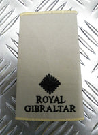 Genuine British Army Royal Gibraltar Regiment Rank Slide Various Colours Ranks