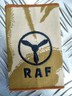 RAF Royal Air Force Slider Desert Camo Epaulettes Front Tab Slide Air Force