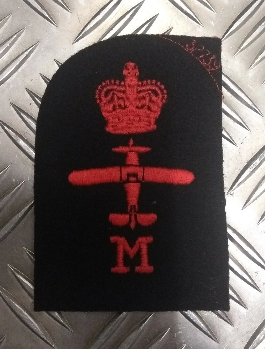 Royal Navy Red on Black Embroidered Assorted Branch Qualification Rank Badges