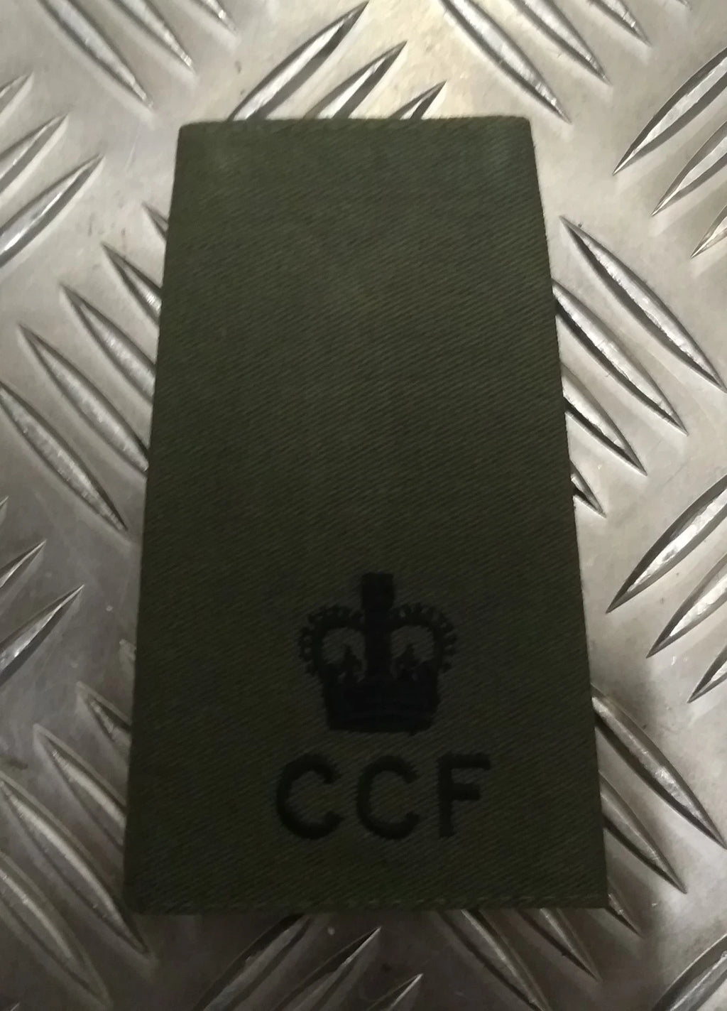 British OD Cadet / CCF Green Rank Slide Various Ranks