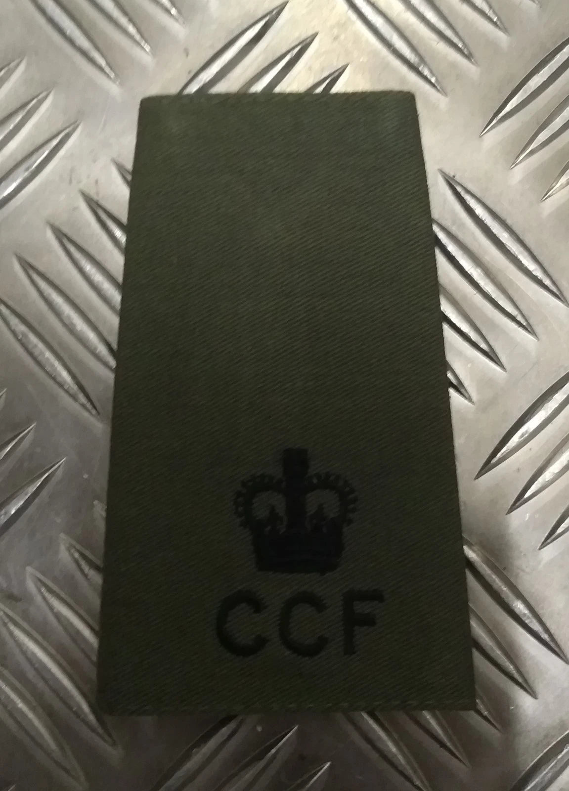 British OD Cadet / CCF Green Rank Slide Various Ranks