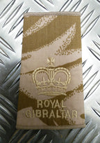 Genuine British Army Royal Gibraltar Regiment Rank Slide Various Colours Ranks