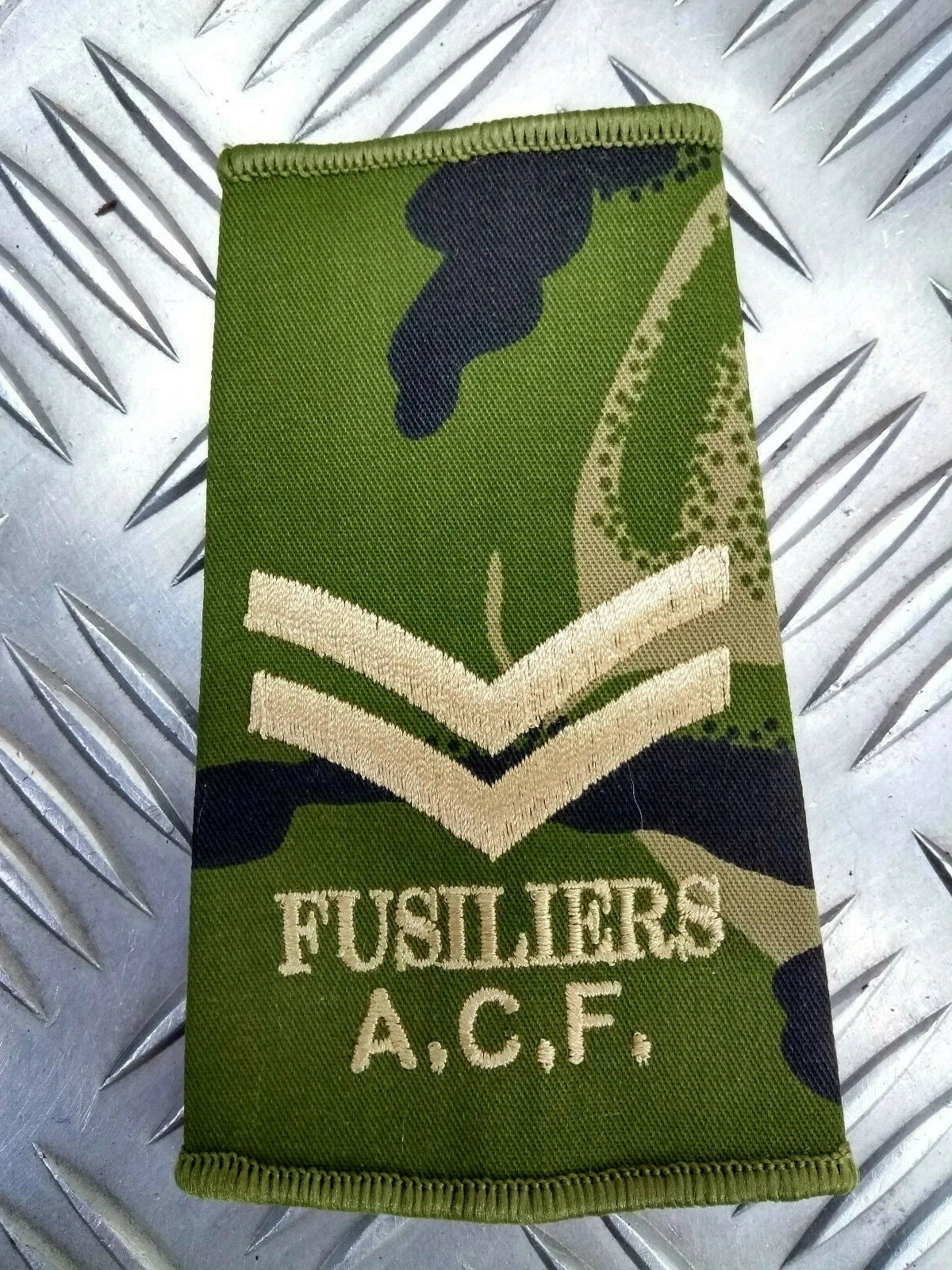 DPM Camo Fusiliers & Fusiliers ACF Rank Slides Genuine British Army