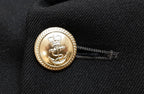 Royal Navy No1 Officers Dress Jacket Lieutenant Commander Rank Curls & Medal Bar British Naval 42in Chest