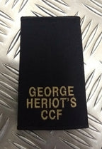 George Heriot`s (Edinburgh) Cadet / CCF Rank Slide Genuine British