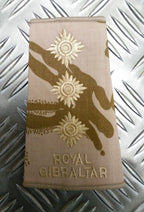 Genuine British Army Royal Gibraltar Regiment Rank Slide Various Colours Ranks