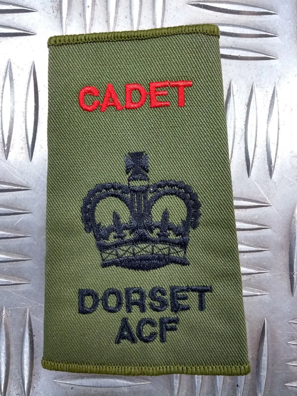 Dorset ACF OD Green Rank Slides British Army