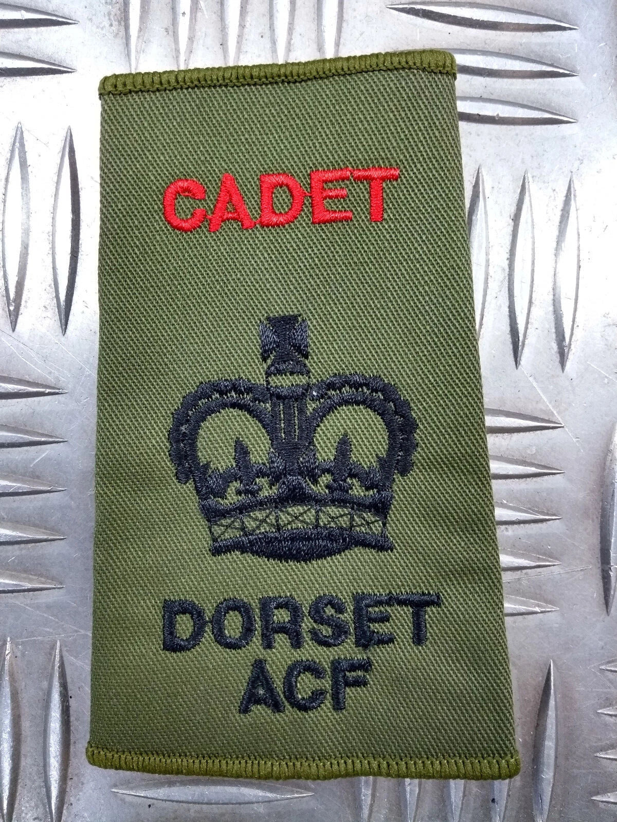 Dorset ACF OD Green Rank Slides British Army