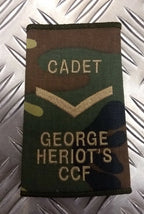 George Heriot`s (Edinburgh) Cadet / CCF Rank Slide Genuine British