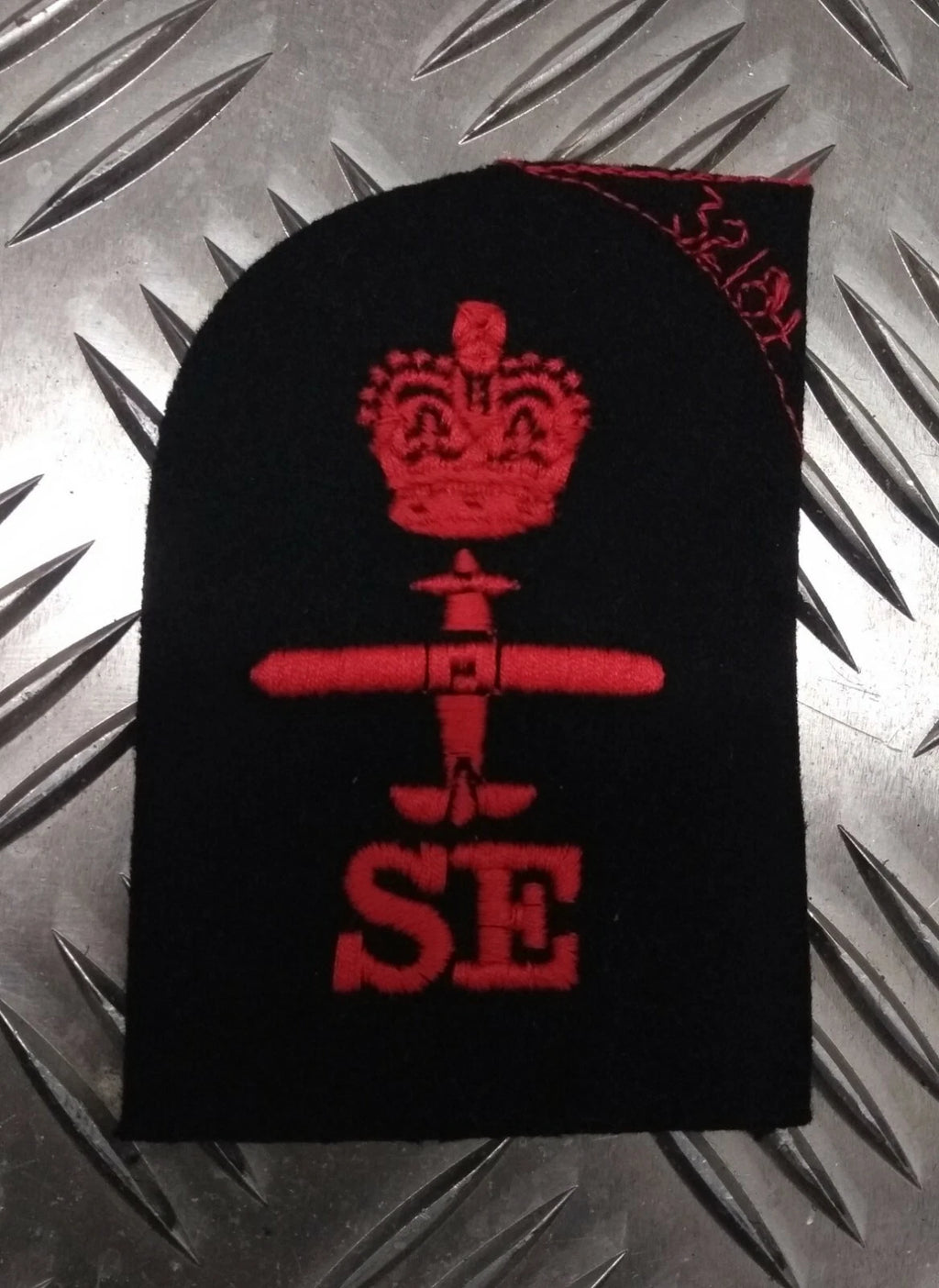 Royal Navy Red on Black Embroidered Assorted Branch Qualification Badges Various
