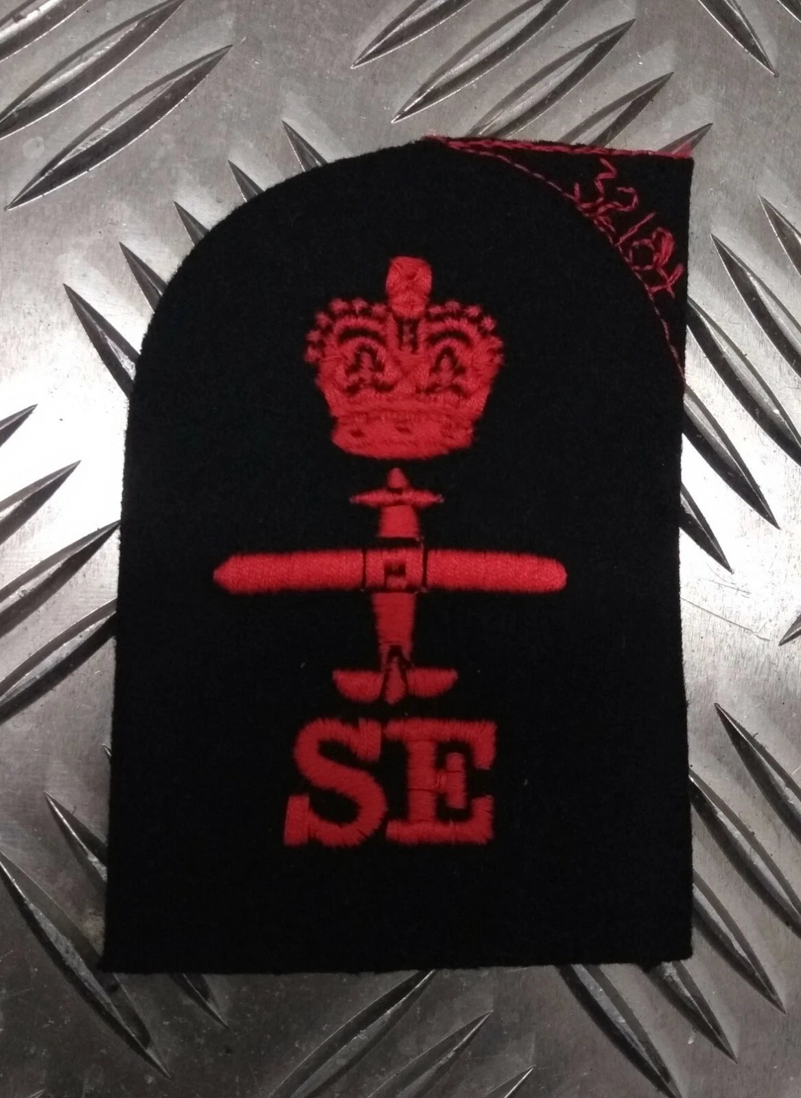 Royal Navy Red on Black Embroidered Assorted Branch Qualification Badges Various