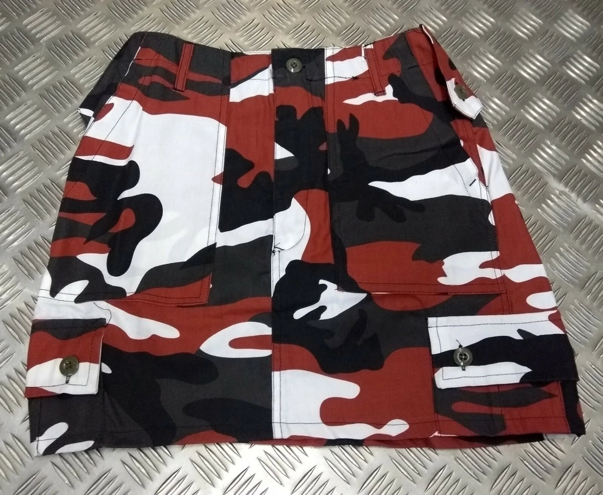 Army Style Combat Cargo Skirts Camo/Multicam