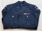 RAF Royal Air Force QCS No1 Dress Jacket Blue Grey Some Badges No Front Buttons 42in Chest