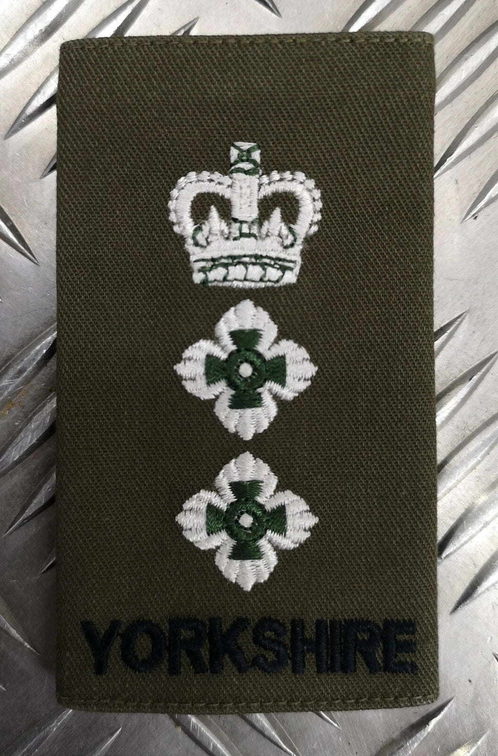 Yorkshire Rank Slide Olive Drab Green Various Ranks Available