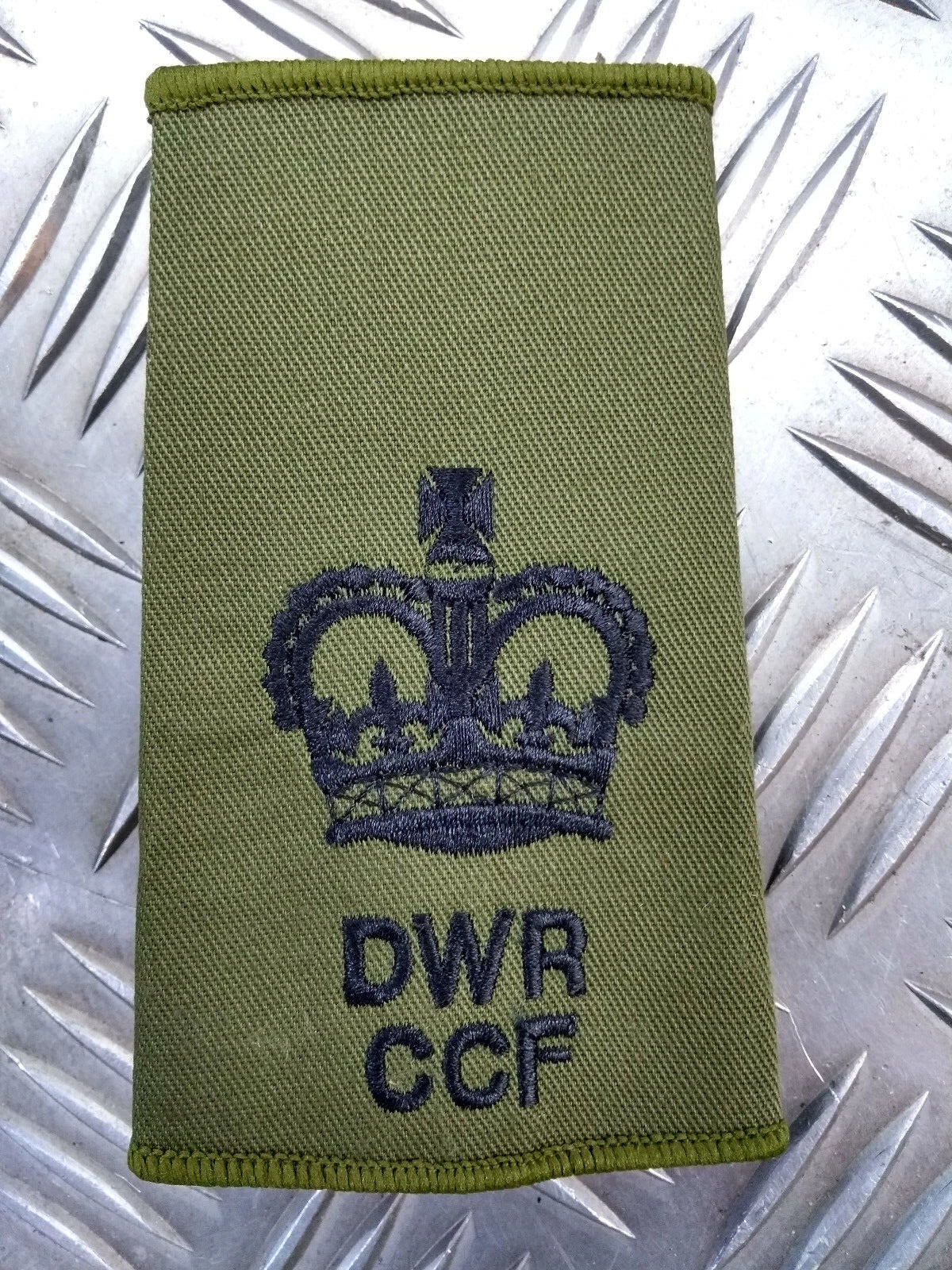 Duke of Wellington's Regiment DWR CCF OD Green Rank Slides British Army