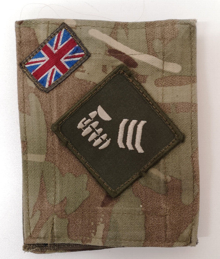 British Army TRF Patches on MTP Blanking Panels Various - Used