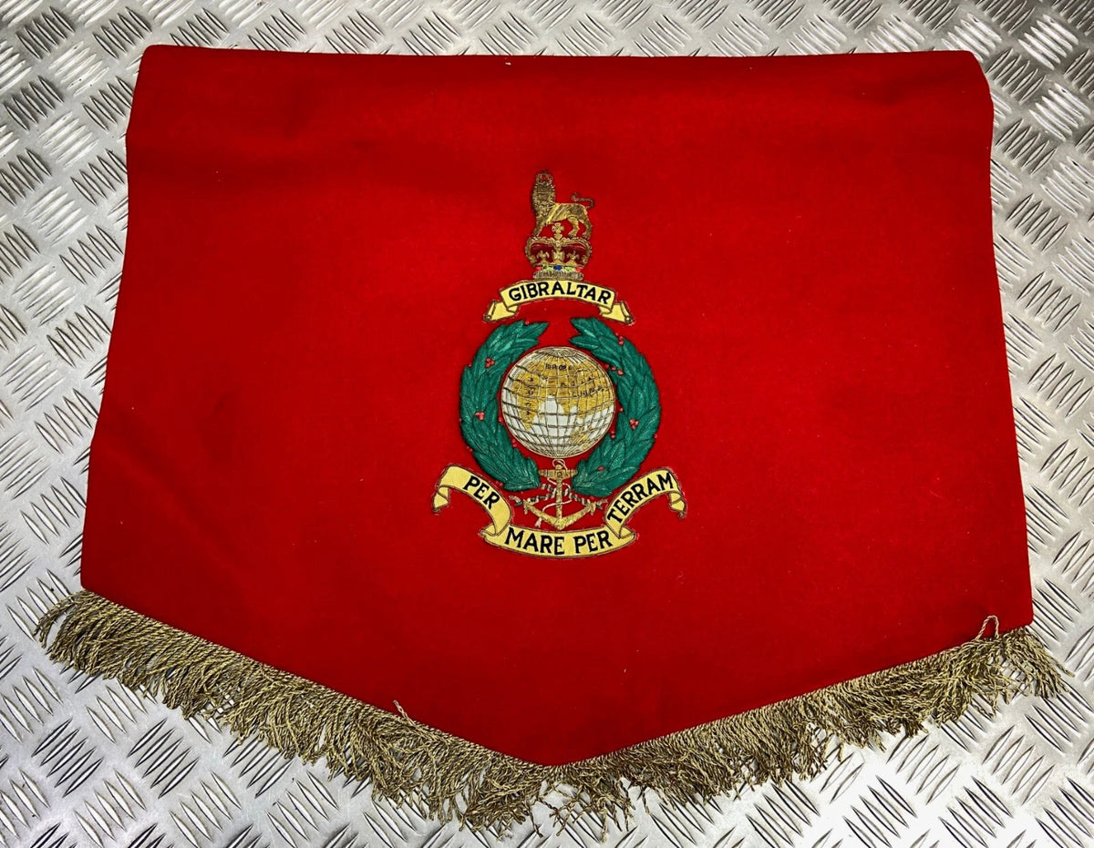 British Royal Marines RM Ceremonial / Lectern Banner PER MARE PER TERRAM