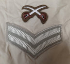 British Army No2 FAD Shirt Long Sleeve Fawn With Assorted Chevrons / Patches / Badges